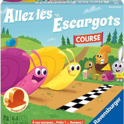 💥 13,13€ au lieu de 23,99€ – Ravensburger Allez Les Escargots Jeu de Société (Version Française)