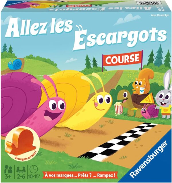 Ravensburger Allez Les Escargots 💥 13,13€ au lieu de 23,99€ – Ravensburger Allez Les Escargots Jeu de Société (Version Française)
