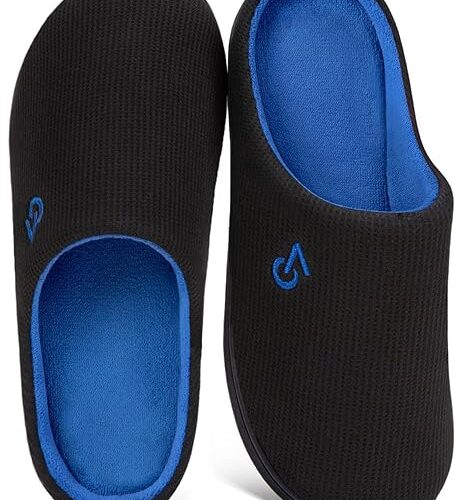 💥 18,99€ au lieu de 26,99€ – VeraCosy Chaussons Homme à Mémoire de Forme Bicolore