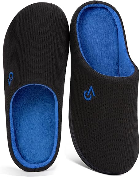 💥 18,99€ au lieu de 26,99€ – VeraCosy Chaussons Homme à Mémoire de Forme Bicolore
