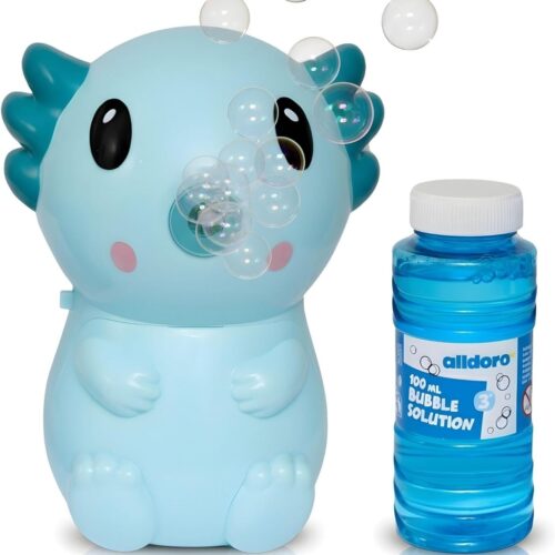 💥 13,10€ au lieu de 23,98€ – Machine à Bulles Axolotl Turquoise Enfant