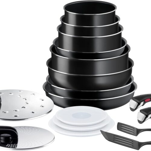 💥 149,99€ au lieu de 272,87€ – Tefal Ingenio Batterie de Cuisine 17 Pièces Easy On