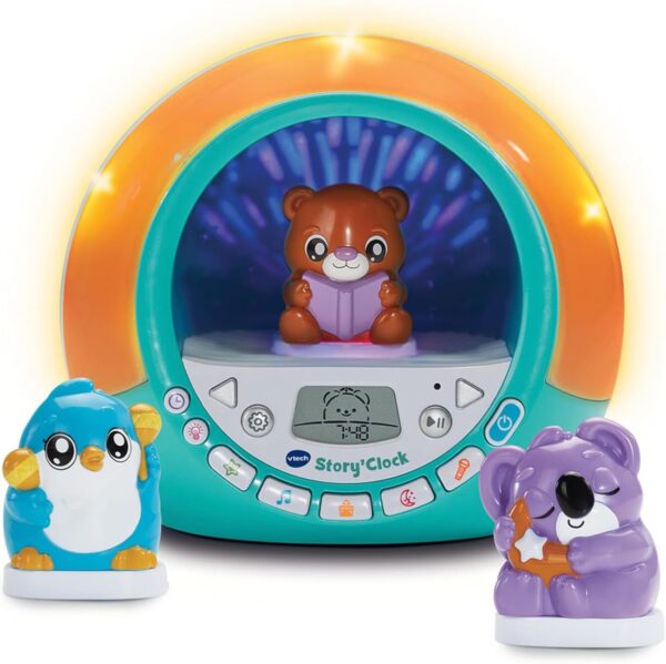 31.39€ au lieu de 59.99€ – VTech Story’Clock Bleu Réveil Éducatif Enfant