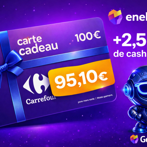 🔥 95,10 € au lieu de 100 € – Carte cadeau Carrefour 100 € | Bon plan Eneba