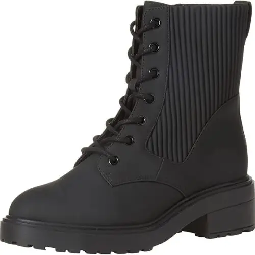 💥 18,87€ au lieu de 35,44€ – Bottes Militaires Femme Amazon Essentials Noir (Taille 38)
