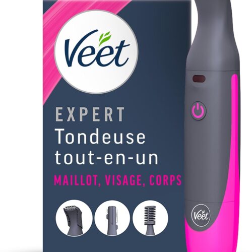 💥 22,38€ au lieu de 30,85€ – Veet Expert Tondeuse Femme Tout-En-Un Multi-Usage