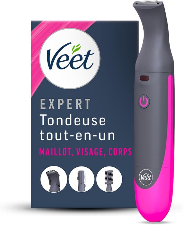 💥 22,38€ au lieu de 30,85€ – Veet Expert Tondeuse Femme Tout-En-Un Multi-Usage