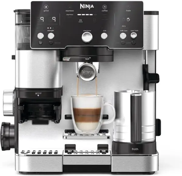 💥 299.99€ au lieu de 449.99€ – Ninja Machine à Café Luxe Essential 2-en-1 ES501EU