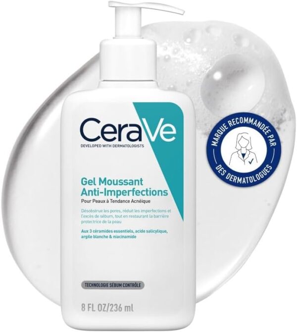 CeraVe Gel Moussant 💥 8,99€ au lieu de 12,99€ – CeraVe Gel Moussant Anti-Imperfections