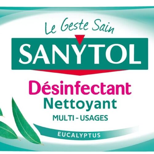 💥 1,16€ au lieu de 1,57€ – Sanytol Lingettes Multi-Usages Désinfectantes Eucalyptus (x72)