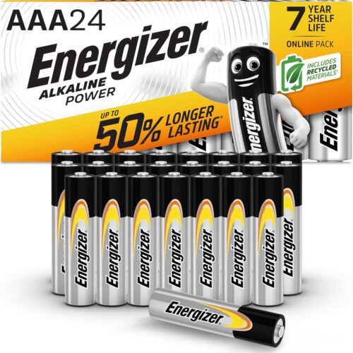 💥 11,29€ au lieu de 15,49€ – Energizer Alkaline Power Piles AAA (Lot de 24)